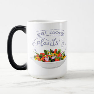 Essen Sie mehr Pflanze Frischsalat Motivation Buch Verwandlungstasse