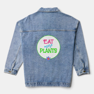 Essen Sie mehr Pflanze Jeansjacke