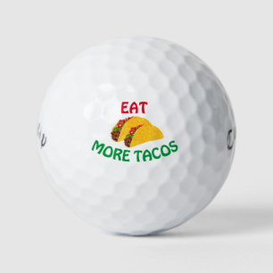 Essen Sie mehr Tacos Golfball