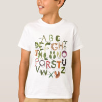 Essen Sie mehr Veggies Alphabet Shirt