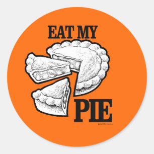 ESSEN SIE MEINE PIE RUNDER AUFKLEBER