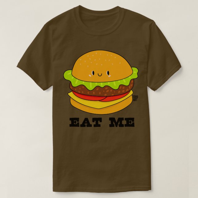 ESSEN SIE MICH BURGER T-Shirt (Design vorne)