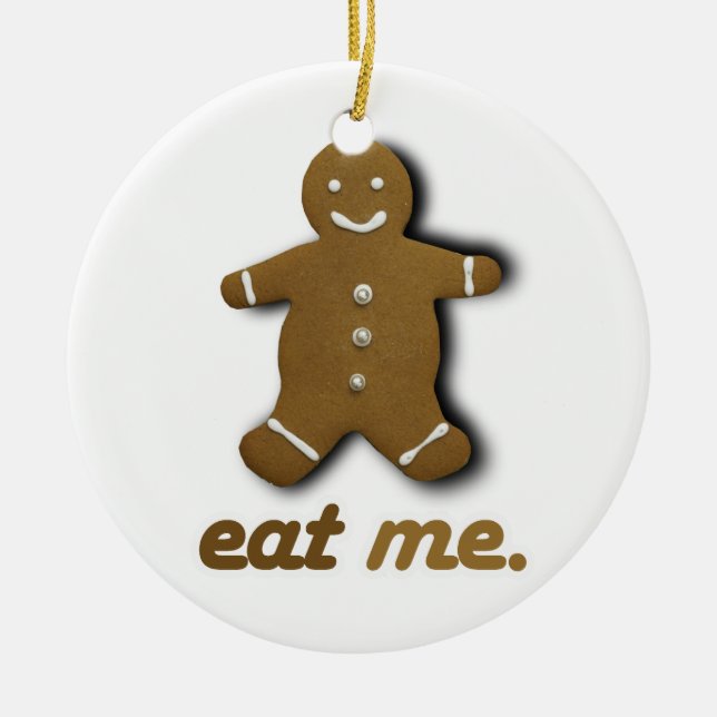 ESSEN SIE MICH LEBKUCHEN - .PNG KERAMIKORNAMENT (Vorne)