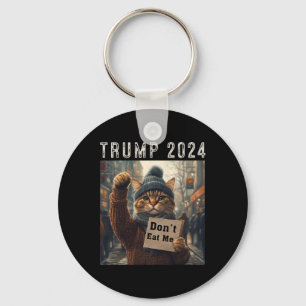 Essen Sie mir keine Katzen für Trump 2024 Schlüsselanhänger