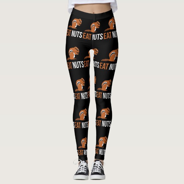 Essen Sie Nüsse - Eichhörnchen Leggings (Vorderseite)