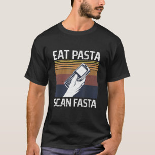 Essen Sie Pasta Scan Fasta-Angebot für einen Versa T-Shirt