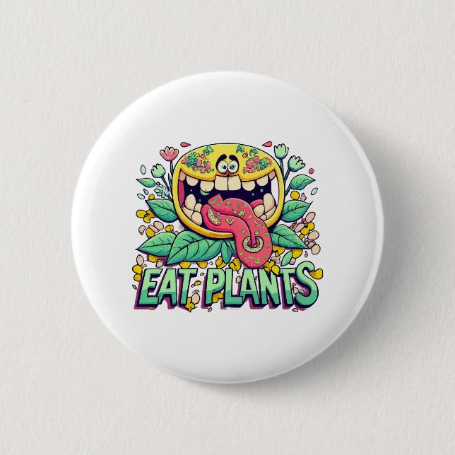 Essen Sie Pflanze Button (Vorderseite)