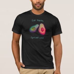 Essen Sie Pflanzen-Verbreitungs-Liebe - veganen T T-Shirt