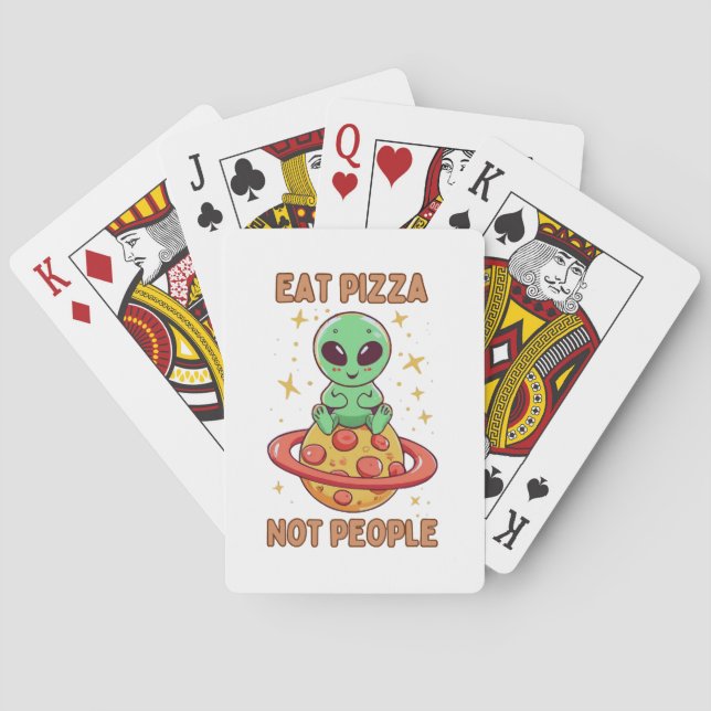 Essen Sie Pizza nicht Leute Spielkarten (Rückseite)