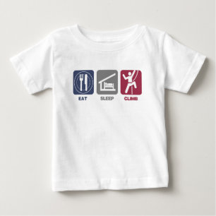 Essen Sie Schlaf-Aufstieg - Picto Baby T-shirt