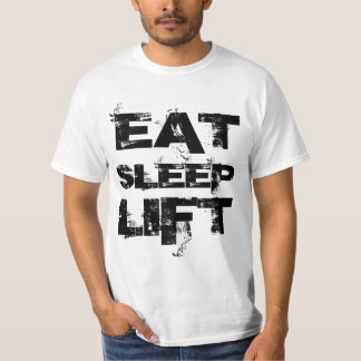 ESSEN Sie SCHLAF-AUFZUG Wert-T-Shirt T-Shirt