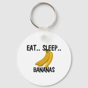 Essen Sie Schlaf BANANEN Schlüsselanhänger