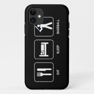 Essen Sie Schlaf-Baseball Case-Mate iPhone Hülle