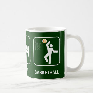 Essen Sie Schlaf-Basketball-Tasse Kaffeetasse
