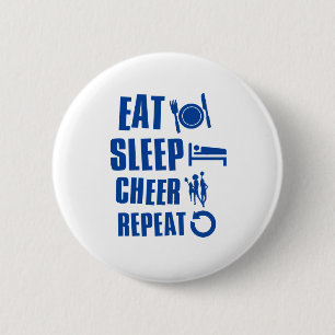 Essen Sie Schlaf Beifall Button