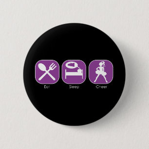 Essen Sie Schlaf-Beifall Button