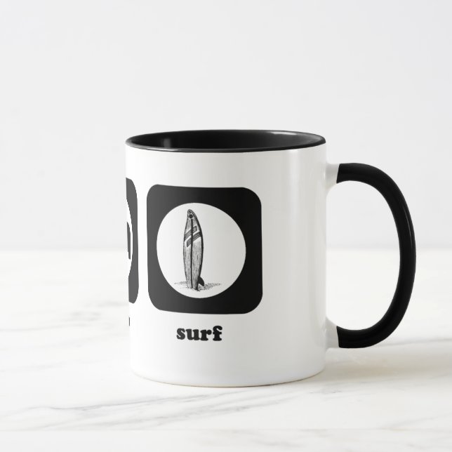 Essen Sie. Schlaf. Brandung. Tasse (Rechts)