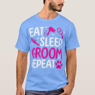 Essen Sie Schlaf-Bräutigam wiederholen Hund-Bäueri T-Shirt