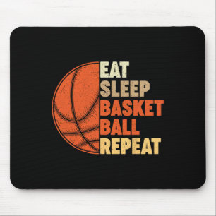 Essen Sie Schlaf Bysketbyll Wiederholung für Spiel Mousepad