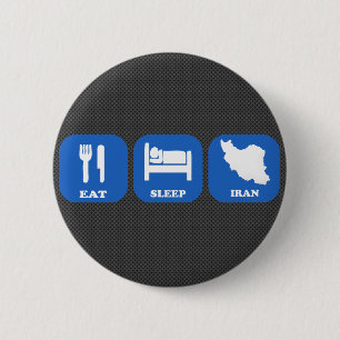 Essen Sie Schlaf den Iran Button