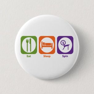 Essen Sie Schlaf-Drehbeschleunigung Button