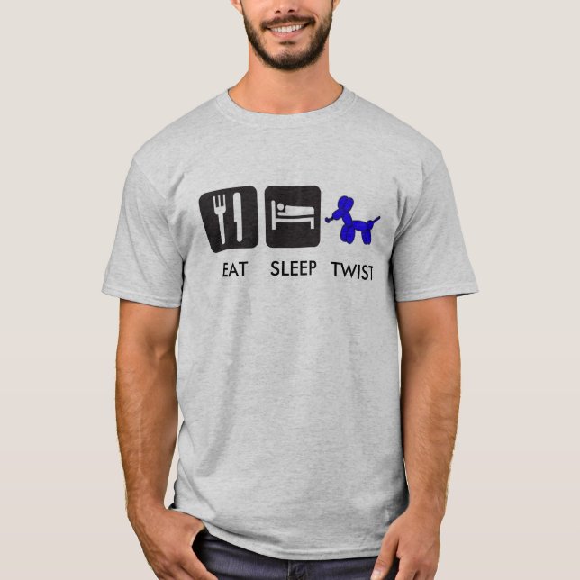 Essen Sie Schlaf-Drehung T-Shirt (Vorderseite)