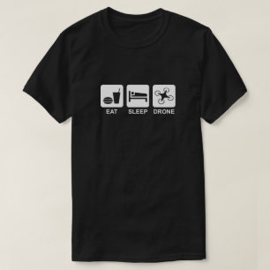 Essen Sie Schlaf-Drohne-T - Shirt