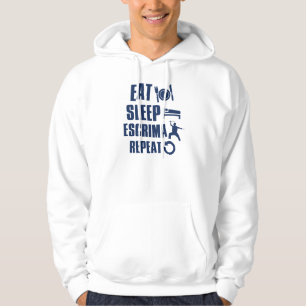Essen Sie Schlaf escrima Hoodie