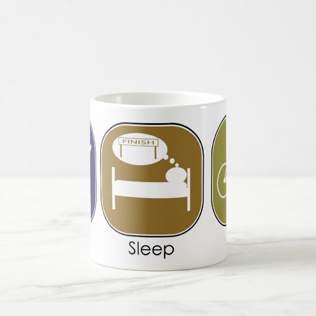 Essen Sie Schlaf-Fahrt Kaffeetasse (Mittel)