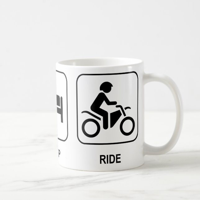 Essen Sie Schlaf-Fahrt Kaffeetasse (Rechts)