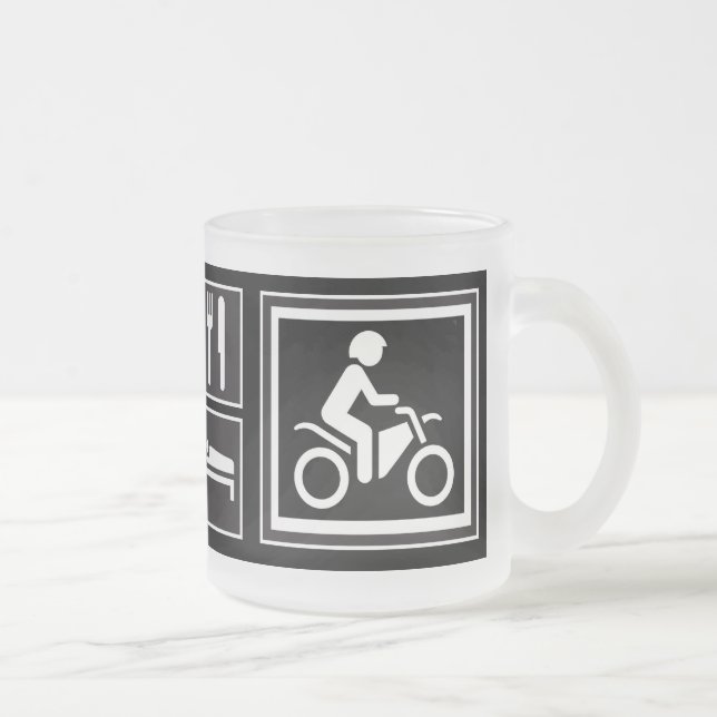 Essen Sie. Schlaf. FAHRT! Mattglastasse (Rechts)