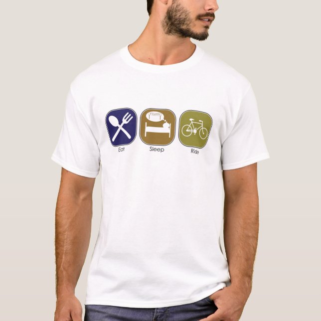 Essen Sie Schlaf-Fahrt T-Shirt (Vorderseite)