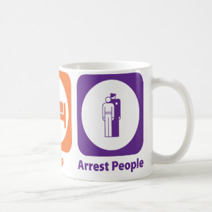 Essen Sie Schlaf-Festnahme-Leute Kaffeetasse