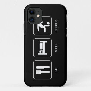 Essen Sie Schlaf-Fußball iPhone 11 Hülle