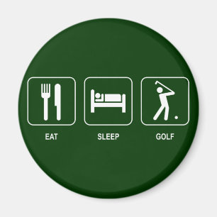 Essen Sie Schlaf-Golf-Magneten Magnet