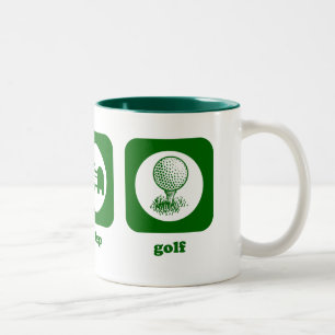 Essen Sie. Schlaf. Golf. Tasse