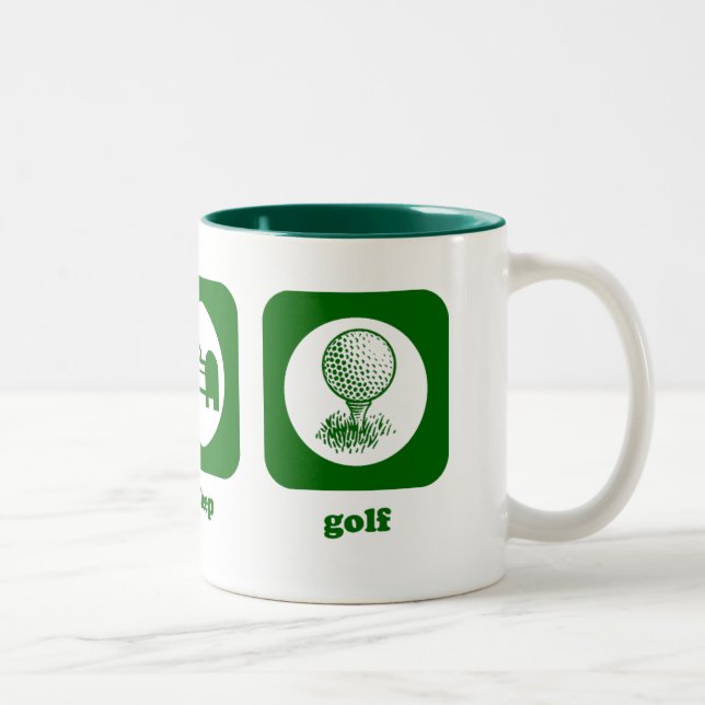 Essen Sie. Schlaf. Golf. Tasse (Rechts)