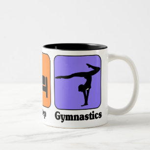 Essen Sie Schlaf-Gymnastik-Tasse Zweifarbige Tasse
