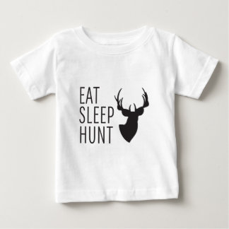 Essen Sie Schlaf-Jagd Baby T-shirt