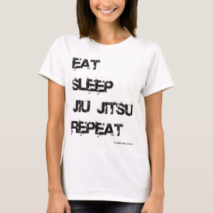 Essen Sie Schlaf Jiu Jitsu Wiederholung T-Shirt
