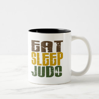 Essen Sie Schlaf-Judo 1 Zweifarbige Tasse