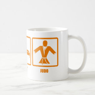 Essen Sie Schlaf-Judo Kaffeetasse