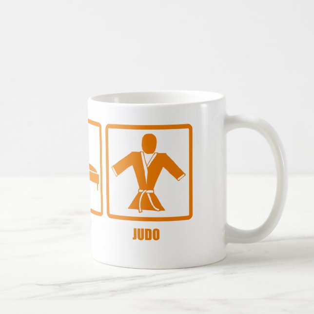 Essen Sie Schlaf-Judo Kaffeetasse (Rechts)