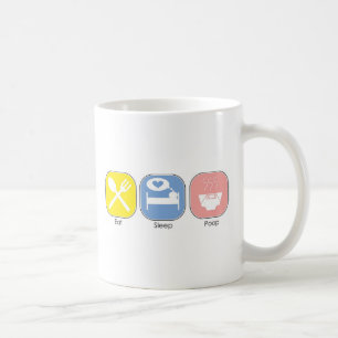 Essen Sie Schlaf kacken Kaffeetasse