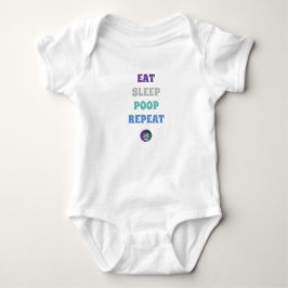 Essen Sie Schlaf Kackend Wiederholung Bodysuit Baby Strampler