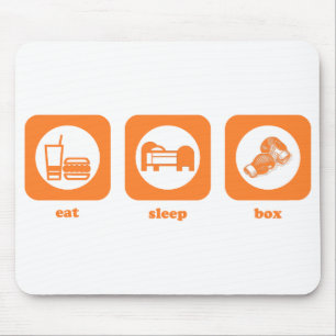 Essen Sie. Schlaf. Kasten. Mousepad