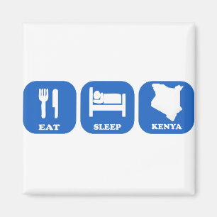 Essen Sie Schlaf Kenia Magnet