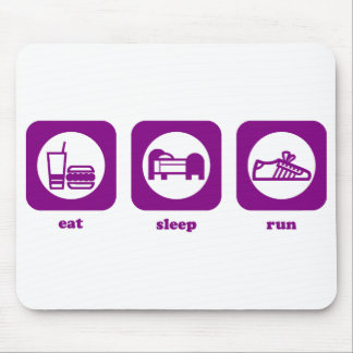 Essen Sie. Schlaf. Lauf. Mousepad