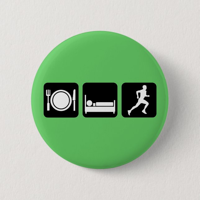 Essen Sie Schlaf Laufbetrieb Button (Vorderseite)