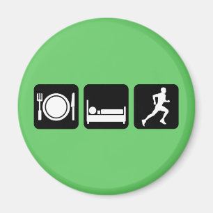 Essen Sie Schlaf Laufbetrieb Magnet